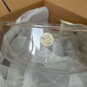 Princess House Crystal Chip 'N' Dip Bowl